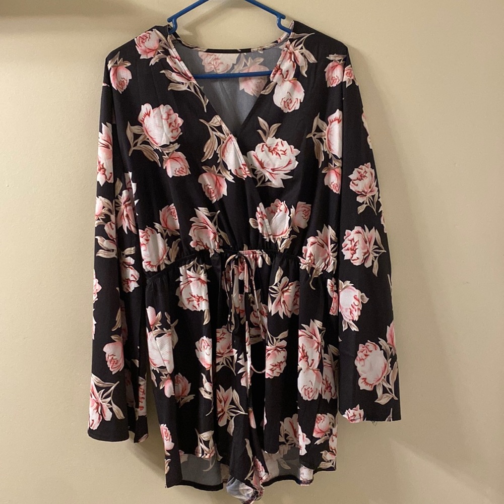 Summer floral romper